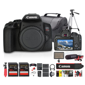 Canon EOS Kiss X10i / Rebel T8i DSLR Camera Body Only with Accessories Bundle - Reconditioned Canon