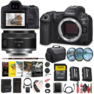 Canon - EOS R5 Mark II Mirrorless Camera, 45MP, Full-Frame Hybrid Camera, 8K Video Bundle Canon