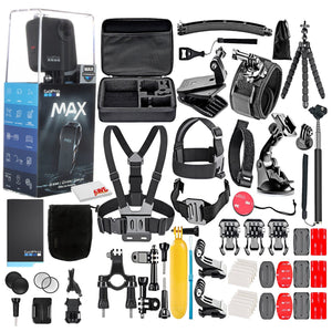 GoPro MAX 360 Waterproof Action Camera -With 50 Piece Accessory Kit - Reconditioned GoPro