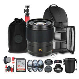 Leica Summicron-SL 35mm f/2 ASPH. Lens L-Mount + Sling Backpack + More Leica