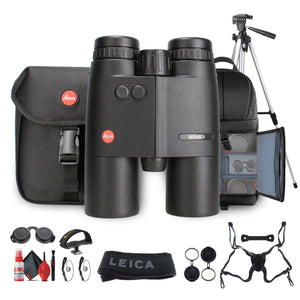 Leica 8x42 Geovid R Rangefinder Binoculars + Tripod Adapter + Tripod - Bundle Leica