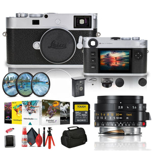 Leica M11-P Rangefinder Camera Silver 202-14 + Leica 28mm f/2.8 Lens Bundle Leica
