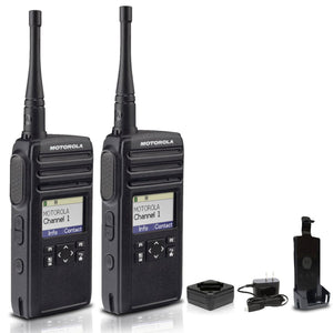 Motorola DTR700 900 MHz Digital 2-Way Radio 50 Channels 2-Pack Motorola Solutions