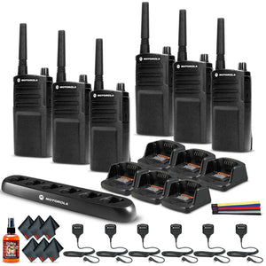 6 x Motorola RMU2040 On-Site 2-Way Radio RMU2040 - 6 Pack With Mics Bundle Motorola