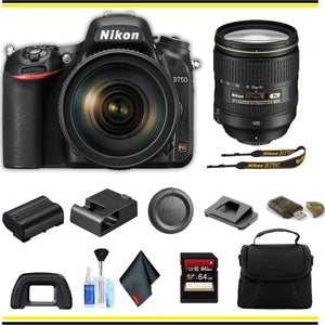 Nikon D750 DSLR Camera with 24-120mm Lens 1549 Starter Bundle- International Model Nikon