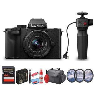 Panasonic Lumix G100D Mirrorless Camera | 12-32mm Lens with Tripod Grip Bundle Panasonic