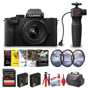 Panasonic Lumix G100D Mirrorless Camera | 12-32mm Lens with Tripod Grip Bundle Panasonic