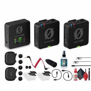 RODE Wireless PRO 2-Person Clip-On Microphone Recorder with Lavaliers 2.4 GHz - Bundle Rode