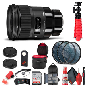 Sigma 24mm f/1.4 DG HSM Art Lens for Sony E 401965 Bundle Sigma