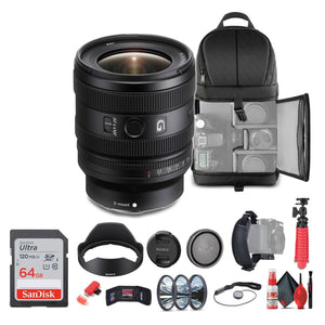 Sony FE 16-25mm f/2.8 G Lens Sony E SEL1625G + 64GB Card + Filter Kit + More - Bundle Sony