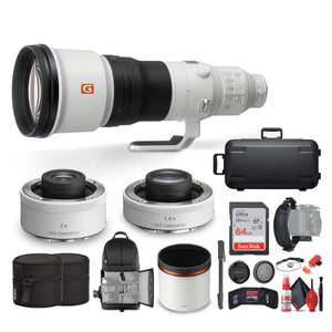 Sony FE 600mm f/4 GM OSS Super Telephoto Lens + Sony FE 1.4x Teleconverter + More - Bundle