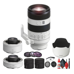 Sony FE 70-200mm f/4 Macro G OSS II Full-Frame Compact Telephoto Zoom Lens - Bundle Sony