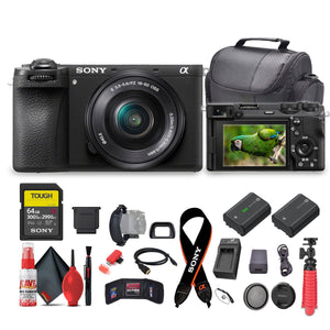 Sony a6700 Mirrorless Vlogger Camera With 16-50mm Lens + 64GB Card + More - Bundle Sony