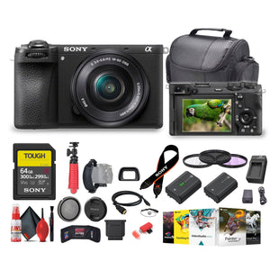 Sony a6700 Mirrorless Vlogger Camera With 16-50mm Lens + 64GB Card + More - Bundle Sony