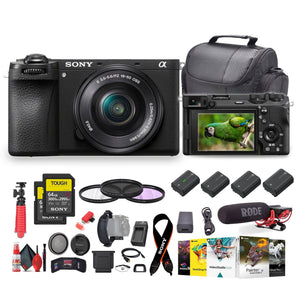 Sony a6700 Mirrorless Vlogger Camera With 16-50mm Lens + VideoMic +More - Bundle - Reconditioned Sony