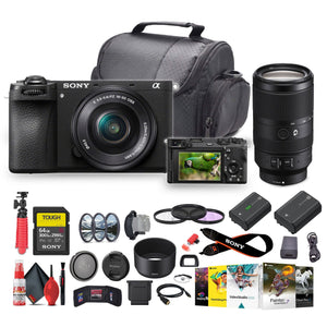 Sony a6700 Mirrorless Vlogger Camera With 16-50mm Lens + Sony E 70-350 + More - Bundle Sony