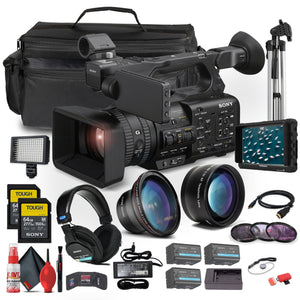 Sony HXR-NX800 NXCAM Camcorder+ 4K Monitor + Sony Mic + Headphones + More Sony