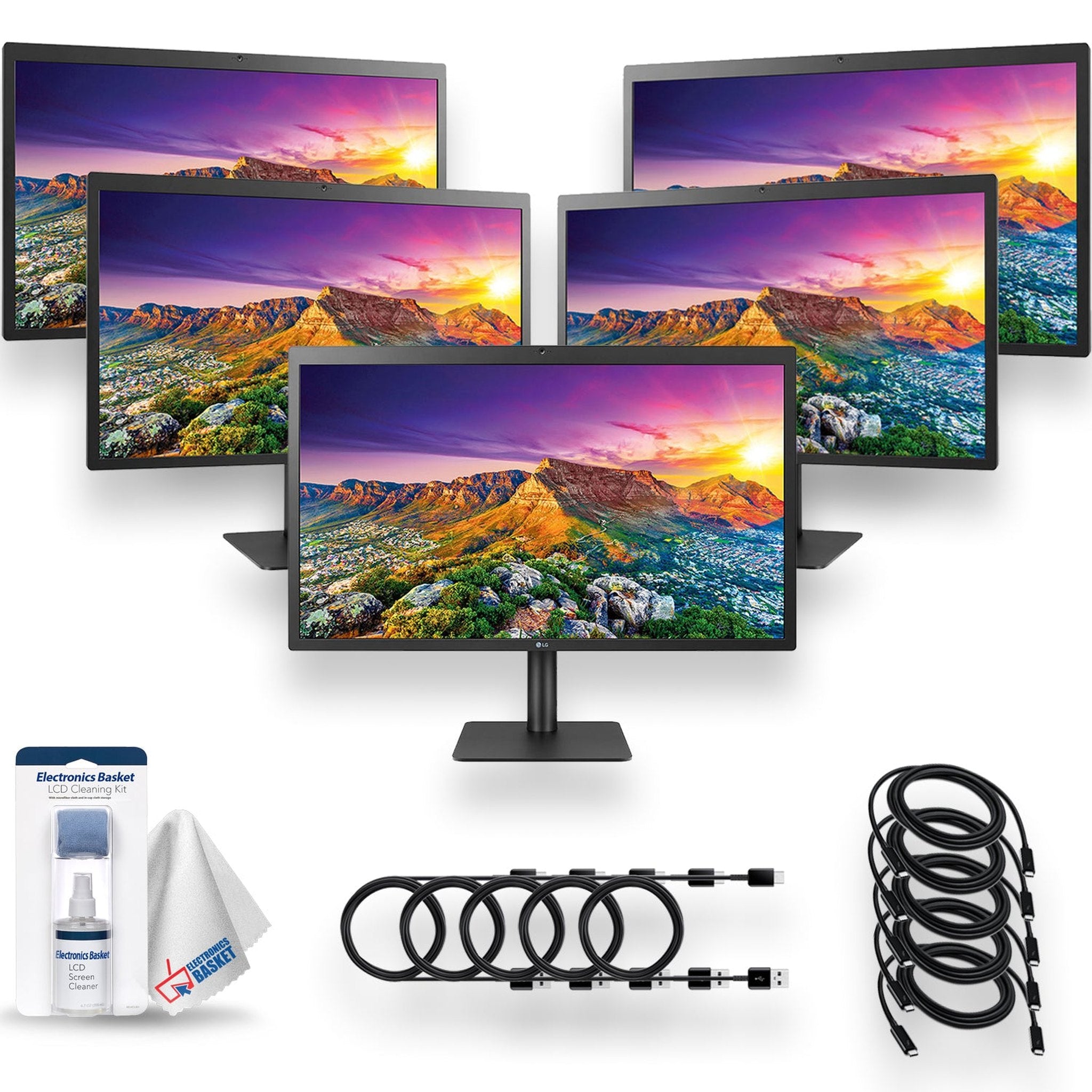LG UltraFine 27MD5KL-B 27" 16:9 5K IPS Monitor Deluxe Bundle