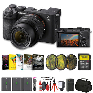 Sony a7C II Mirrorless Camera with 28-60mm Lens ILCE-7CM2L/B + 64GB SF-G Tough Card Sony