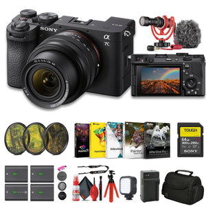 Sony a7C II Mirrorless Camera with 28-60mm Lens ILCE-7CM2L/B + 64GB SF-G Tough Card Sony