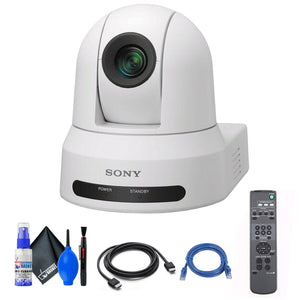 Sony SRG-X40UH PTZ Camera White + Ethernet & HDMI Cables + Cleaning Set Sony