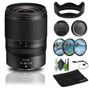 Nikon NIKKOR Z 17-28mm f/2.8 Lens 20115 + Filter Kit + Cap Keeper + Cleaning Kit - Bundle Nikon