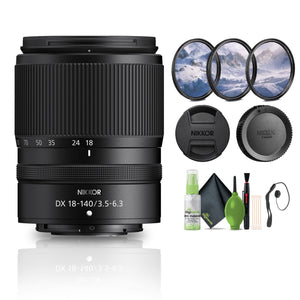 Nikon NIKKOR Z DX 18-140mm f/3.5-6.3 VR Compact Zoom Lens 20104 Bundle - Reconditioned Nikon