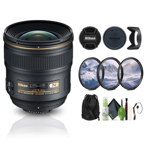 Nikon AF-S NIKKOR 24mm f/1.4G ED Auto Focus Zoom Lens 2184 Bundle Nikon