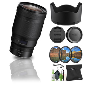 Nikon NIKKOR Z 50mm f/1.2 S Standard Prime Lens for Nikon Z Cameras 20095 - Bundle Nikon