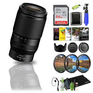 Nikon - NIKKOR Z 70-180mm f/2.8 Standard Zoom Lens for Z Mount Cameras 20120 - Bundle - Reconditioned Nikon