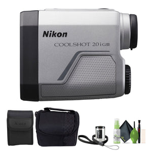 Nikon CoolShot 20i GIII 6x20 Golf Laser Rangefinder 16781 Bundle Nikon