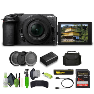 Nikon Z30 Lightweight Mirrorless Camera with 16-50mm Zoom Lens 1749 Bundle - Reconditioned Nikon