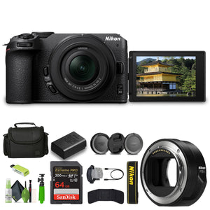 Nikon Z30 Lightweight Mirrorless Camera with 16-50mm Zoom Lens 1749 Bundle - Reconditioned Nikon