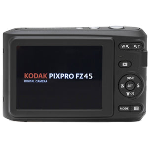 KODAK PIXPRO Friendly Zoom FZ45-BK 16MP Digital Camera with 4X Optical Zoom 27mm Wide Angle and 2.7" LCD Screen Black KODAK
