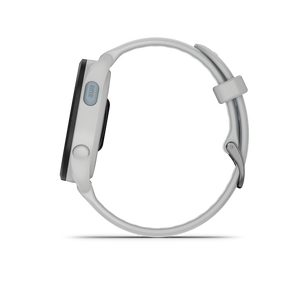 Garmin Forerunner 165 GPS Running Smart watch Bundle - Mist Gray/Whitestone