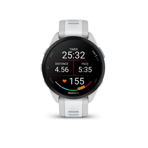Garmin Forerunner 165 GPS Running Smart watch Bundle - Mist Gray/Whitestone