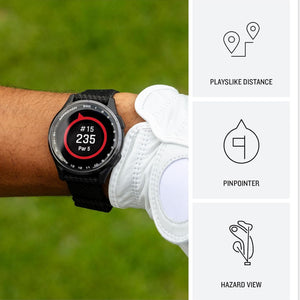 Garmin Approach S50, Slate/Black Nylon GPS Golf Smart watch Bundle Garmin