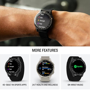 Garmin Approach S50, Slate/Black Nylon GPS Golf Smart watch Bundle Garmin