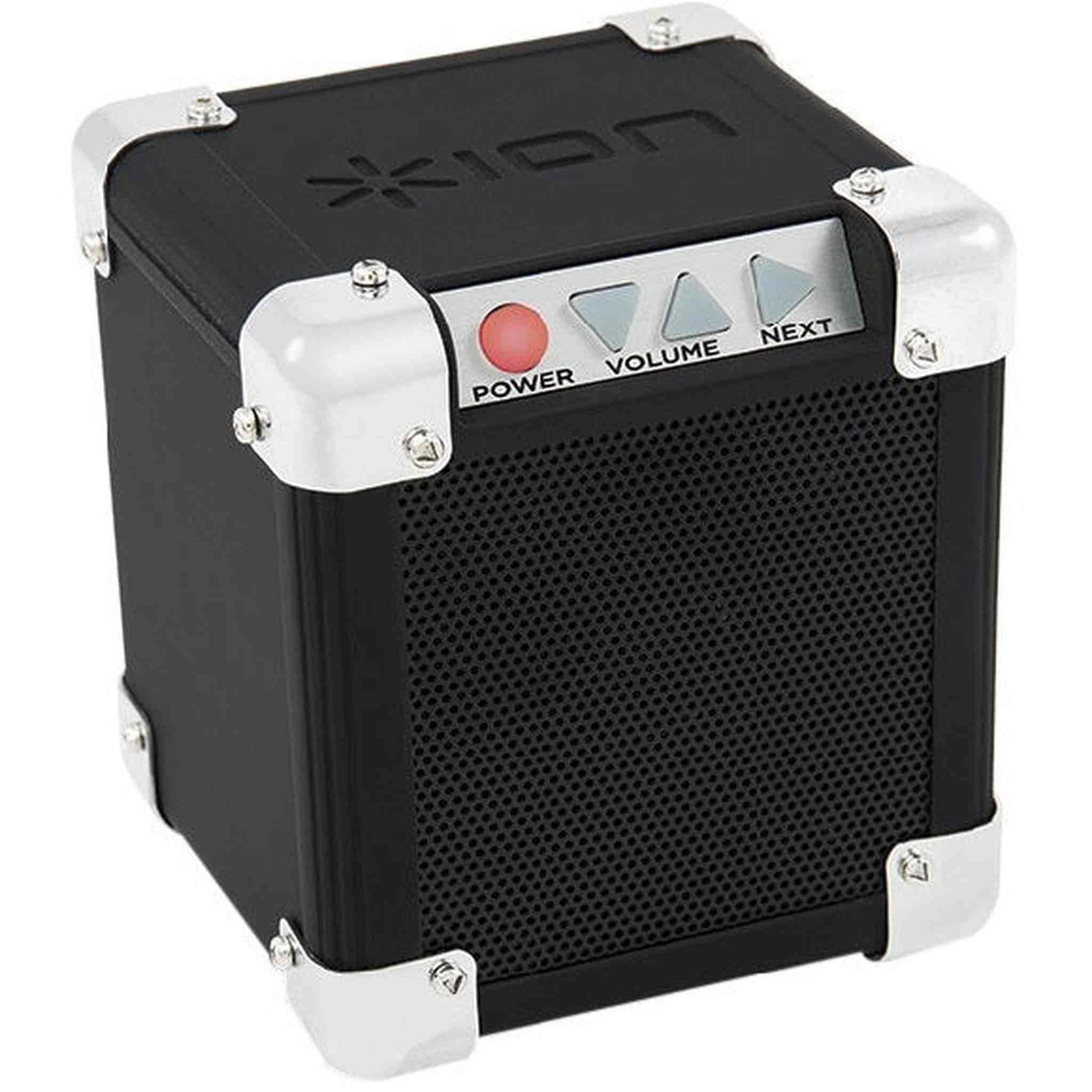 ION Audio Rock Block | Palm-Sized Wireless Bluetooth Speaker with 1/8" Input 15W ION