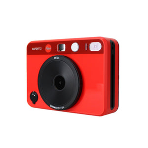 Leica Sofort 2 Hybrid Instant and Digital Camera + Instant Film 100 Sheets Red Leica