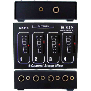 Rolls MX41b Stereo Four Channel Passive Mixer Bundle rolls