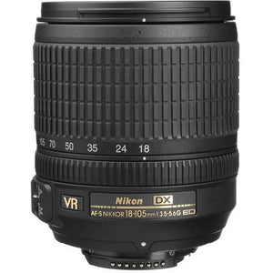 Nikon AF-S DX NIKKOR 18-105mm f/3.5-5.6G ED Vibration Reduction Zoom Lens with Auto Focus for Nikon DSLR Cameras - International Version Nikon