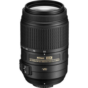 Nikon AF-S DX NIKKOR 55-300mm f/4.5-5.6G ED Vibration Reduction Zoom Lens with Auto Focus for Nikon DSLR Cameras Nikon