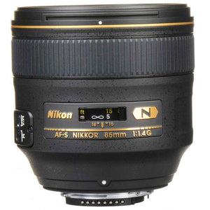 Nikon AF-S FX NIKKOR 85mm f/1.4G Lens with Auto Focus for Nikon DSLR Cameras International Version No warranty Nikon