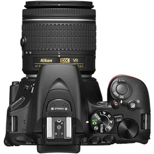 Nikon D5600 DX-format Digital SLR w/ AF-P DX NIKKOR 18-55mm f/3.5-5.6G VR, Touchscreen, Wi-Fi, Bluetooth Nikon