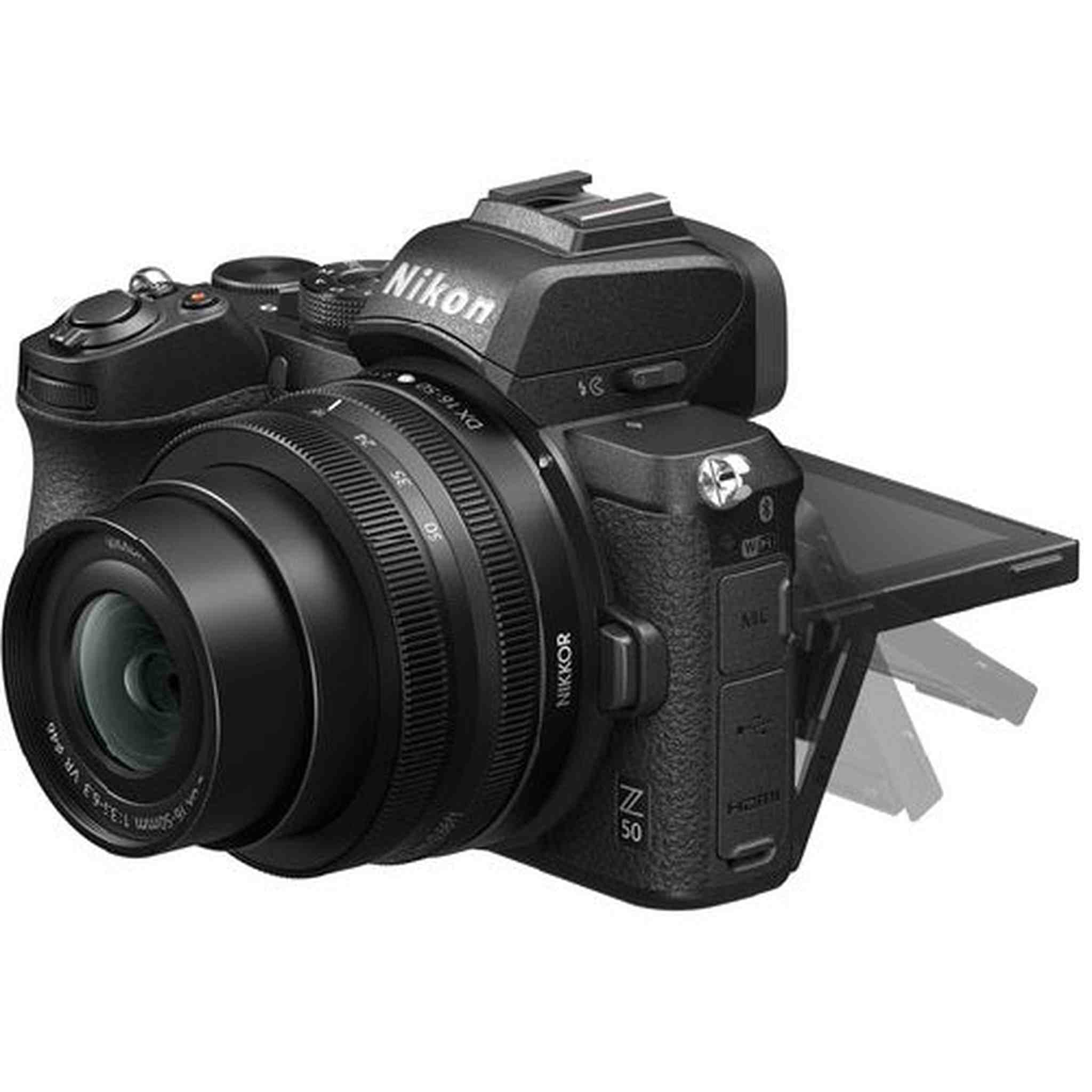 Nikon Z 50 20.9MP with 16-50mm + 50-250mm Lenses Kit Mirrorless Camera - International Version Black Nikon
