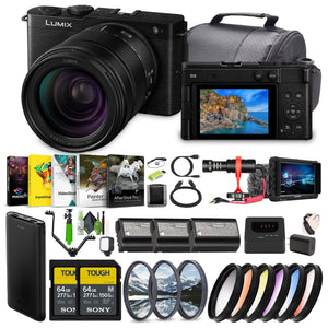 Panasonic LUMIX S9 Mirrorless Full Frame Camera with 28-200mm L Mount Lens - Black Panasonic