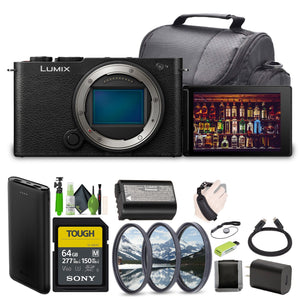Panasonic LUMIX S9 Mirrorless Full Frame Compact Camera Body DC-S9BODYK Black Panasonic