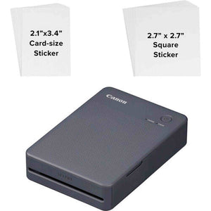 Canon SELPHY QX20 Compact Printer Dark Gray and More Bundle Canon