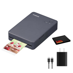Canon SELPHY QX20 Compact Printer Dark Gray and More Bundle Canon